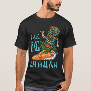 T-shirt Tiki Big Kahuna Surfeur Drôle Tropical Hawaïen Pap
