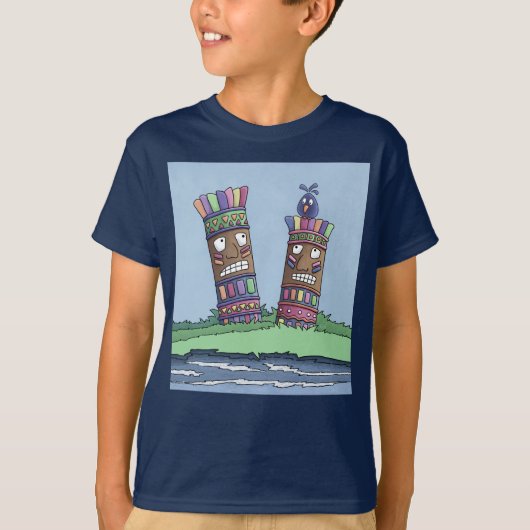 T-shirt Tiki Bird Plum (Devant)
