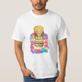 T-shirt Tiki Head Hawaiian Lei (Devant)
