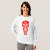 T-shirt Tiki Mask II - Rouge (Devant entier)