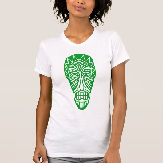 T-shirt Tiki Mask II - Vert herbe (Devant)