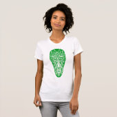 T-shirt Tiki Mask II - Vert herbe (Devant entier)