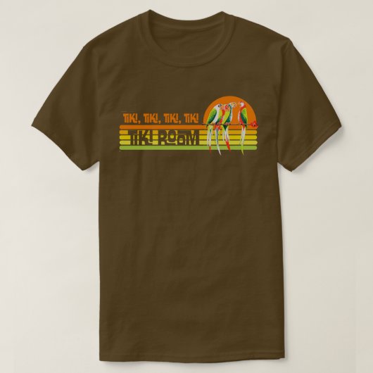 T-shirt Tiki Room Vintage Retro (Design devant)