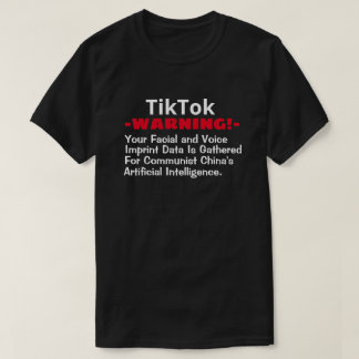 T-shirt TikTok, Chine Communt Rassemble votre visage/voix 