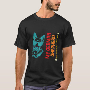 T-shirt Tilt Head Chien Allemand Berger Maman 1