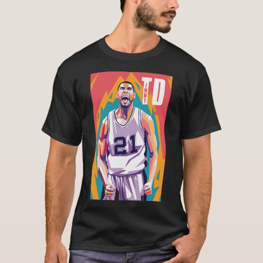 T-shirt Tim Duncan (Devant)