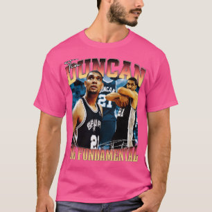 T-shirt Tim Duncan La Grande Légende Fondamentale De Baske