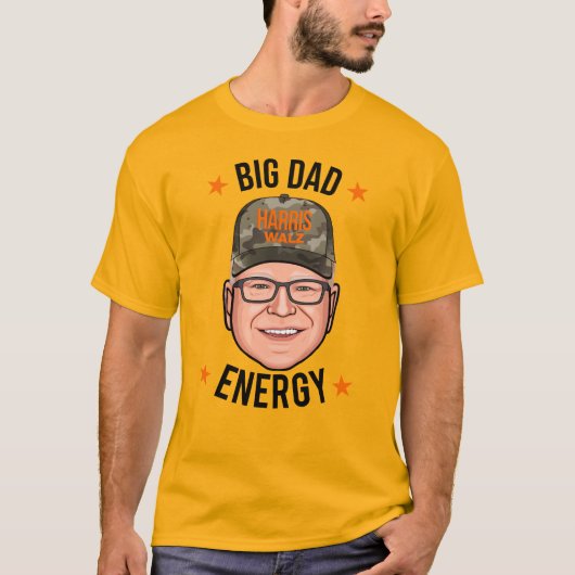 T-shirt Tim Walz Big Dad Energy (Devant)