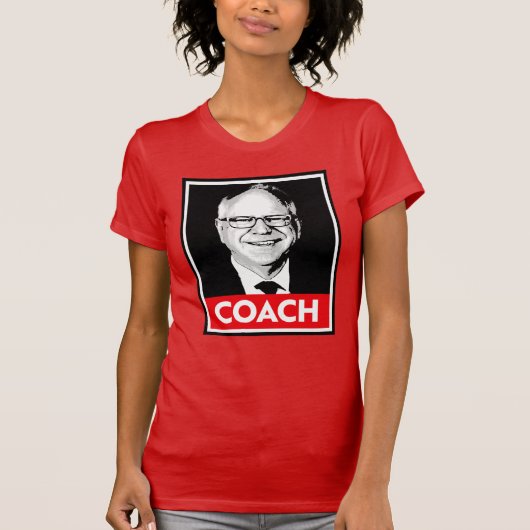 T-shirt Tim Walz COACH (Devant)