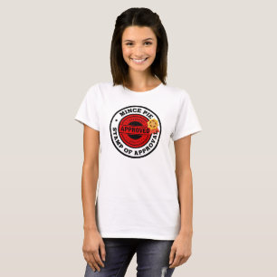 T-shirt Timbre à secteurs minces d'approbation