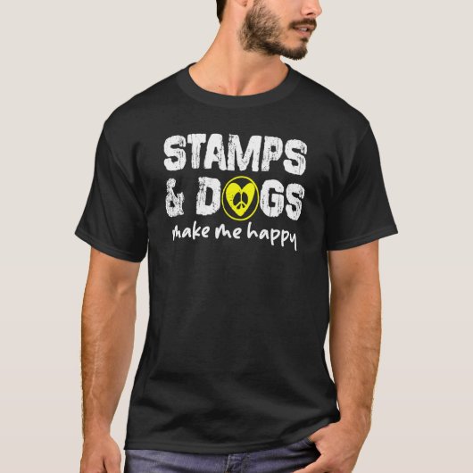 T-shirt Timbre Chiens Collecte (Devant)