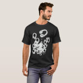 T-shirt Timbre cool des écouteurs DJ blancs (Devant entier)