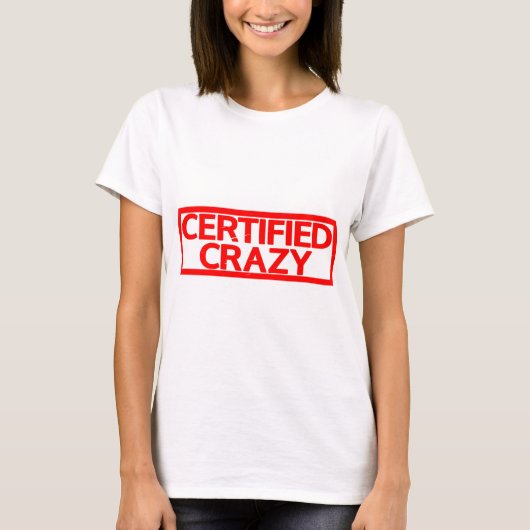 T-shirt Timbre Crazy certifié (Devant)