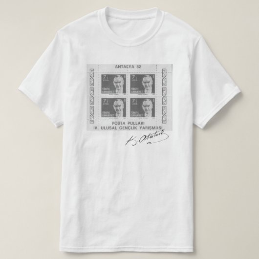 T-shirt Timbre d'Atatürk (Design devant)