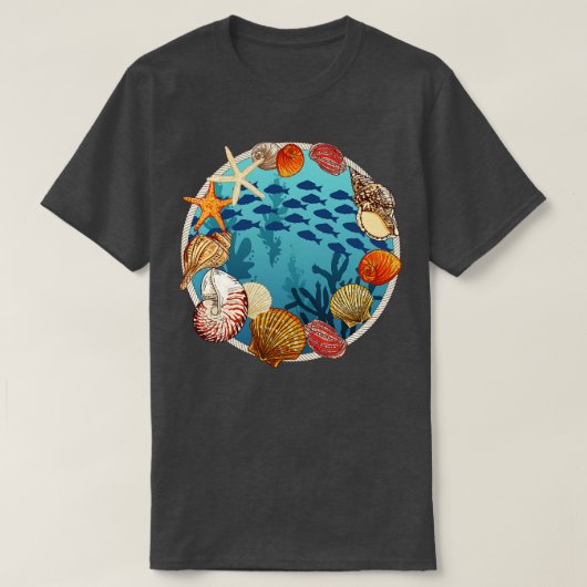 T-shirt Timbre de coquillage (Design devant)