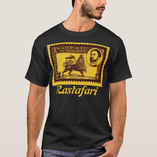 T-shirt Timbre de Haile Selassie (Devant)