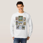 T-shirt Timbre de Noël Vintage (Devant entier)