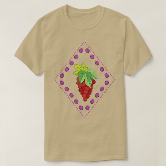 T-shirt Timbre de raisin 1 (Design devant)