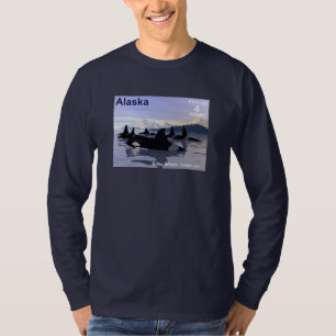 T-shirt Timbre des baleines tueuses de l'Alaska