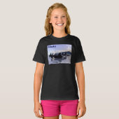 T-shirt Timbre des baleines tueuses de l'Alaska (Devant entier)