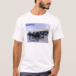 T-shirt Timbre des baleines tueuses de l'Alaska