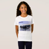 T-Shirt Timbre des baleines tueuses de l'Alaska (Devant entier)