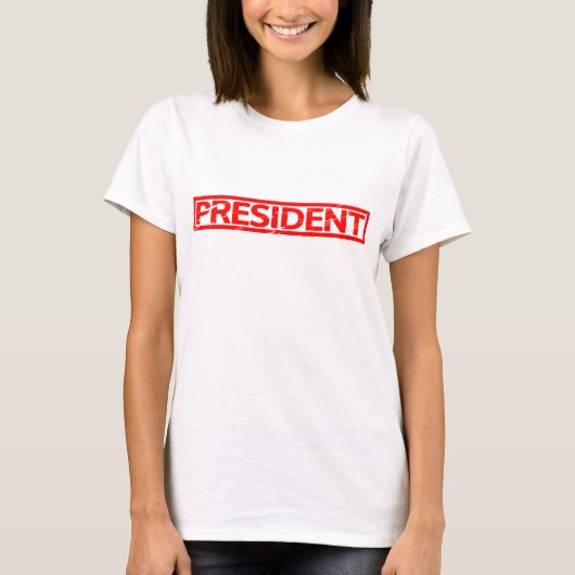 T-shirt Timbre du président (Devant)