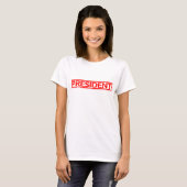 T-shirt Timbre du président (Devant entier)