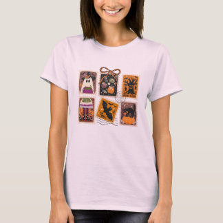 T-shirt Timbre Éffrayant Halloween vintage