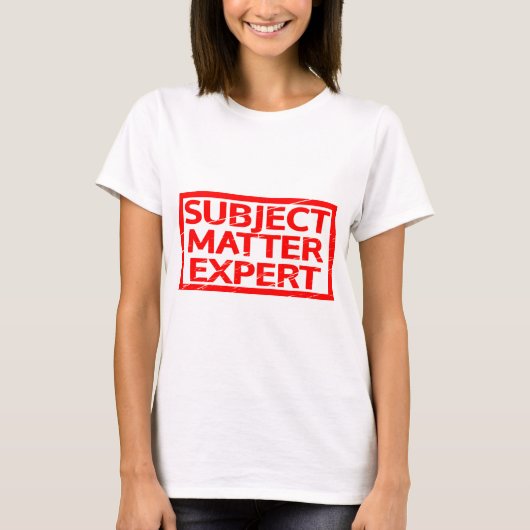 T-shirt Timbre expert de thèmes (Devant)