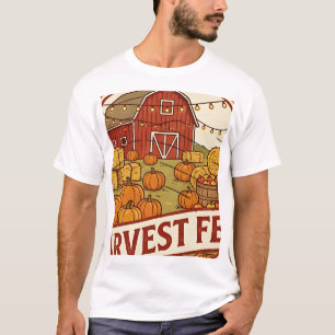T-shirt Timbre Fête de la Moisson Fête d'Automne Amusement