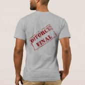 T-shirt Timbre final de divorce (Dos)