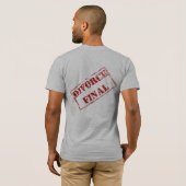 T-shirt Timbre final de divorce (Dos entier)