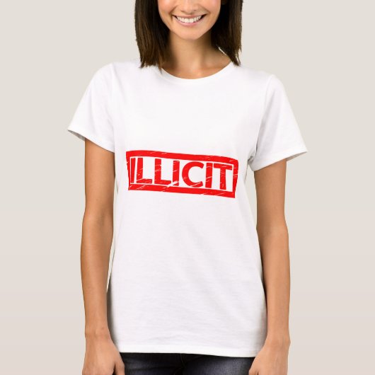 T-shirt Timbre illicite (Devant)