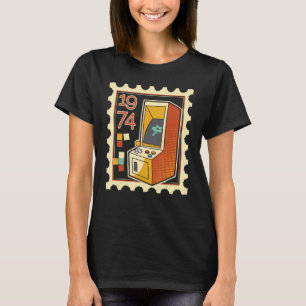 T-shirt Timbre Postage Avec Machine À Fente Ordinateur 197