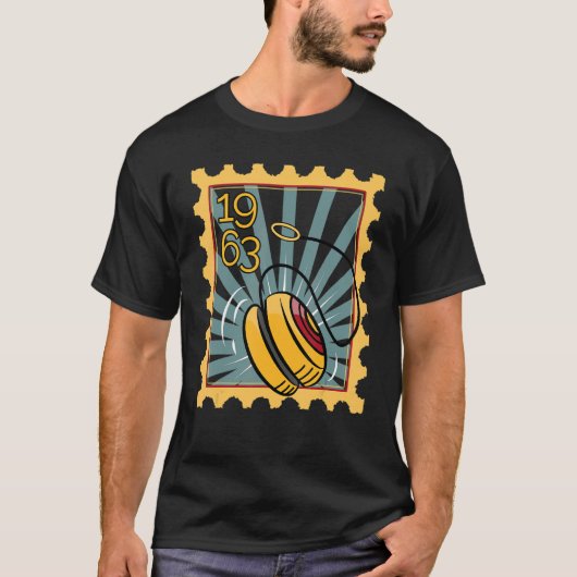T-shirt Timbre Postal Avec Yo Yo 1963 (Devant)