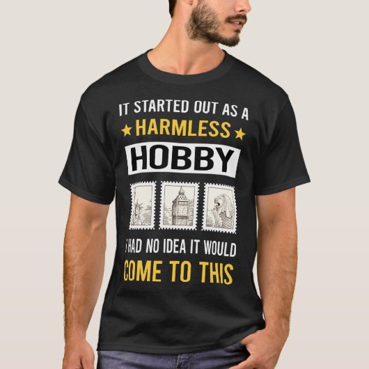 T-shirt Timbre Timbre De Postage Philatélique Harmless (Devant)