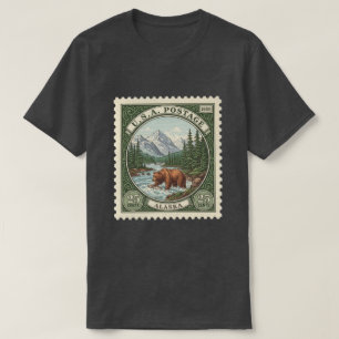 T-shirt Timbre Vintage d'Alaska