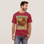 T-shirt Timbre « Winter Pine Farm – Forever » (Devant entier)