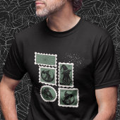 T-shirt Timbres avec symboles d'Halloween