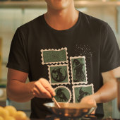 T-shirt Timbres avec symboles d'Halloween