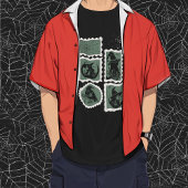 T-shirt Timbres avec symboles d'Halloween