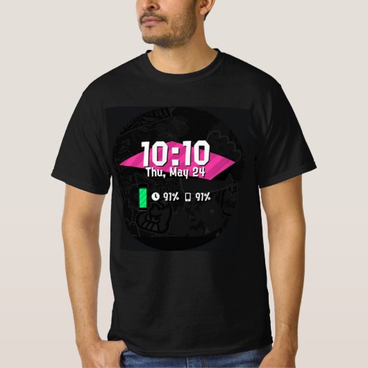 T-shirt Time drôle classique (Devant)