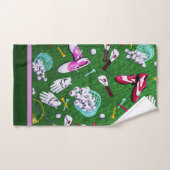 T-shirt Time Girly Golf Bad Handdoek (Handdoek)