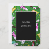 T-shirt Time Girly Golf Tournament Black Kaart (Achterkant)