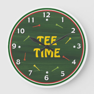 T-shirt Time Golf Clock Grote Klok