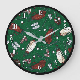 T-shirt Time Golf Grote Klok