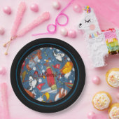 T-shirt Time Golf Pattern 2 Papieren Bordje (Feest)