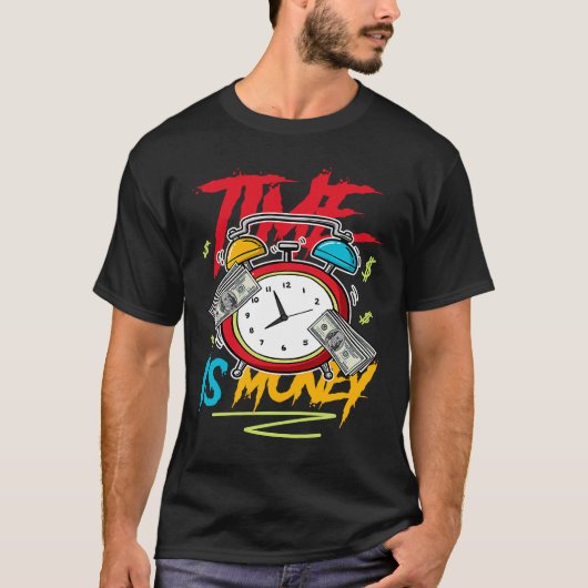 T-shirt Time Is Money Drip Fruity Pebbles Dunk Low (Devant)
