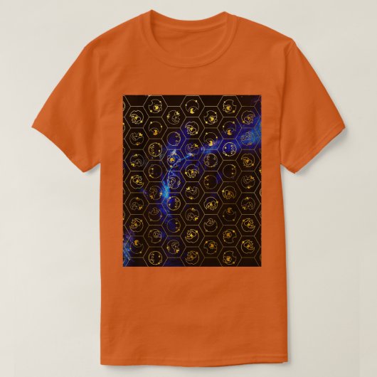 T-shirt Time Lord Alphabet bleu Graphique (Design devant)
